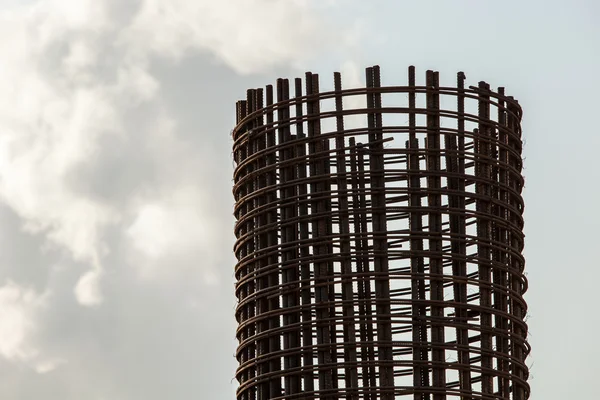 Barras de refuerzo en construcción — Foto de Stock