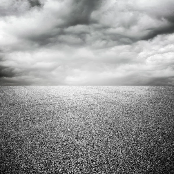 Background of road with sky — Stock Photo, Image