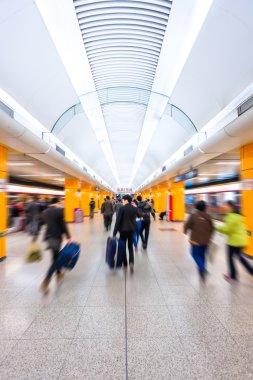 Pekin Çin metro istasyonu