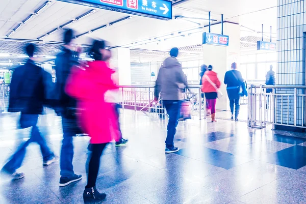 The subway station in beijing china — Stock Photo, Image