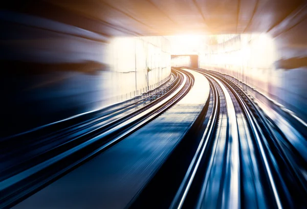 City Metro Rail, motion blur — Fotografia de Stock