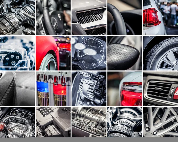 Araba detayları kolaj