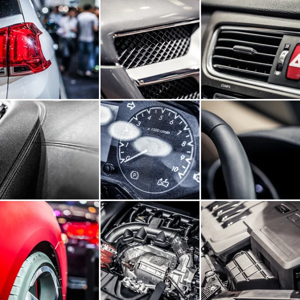 Bil Detaljer collage — Stockfoto