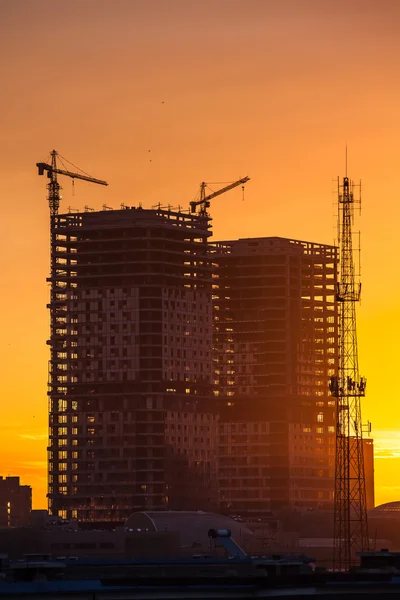 Építési telek a sunrise — Stock Fotó