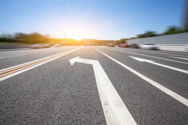 Desenfoque de movimiento de la carretera — Foto de Stock