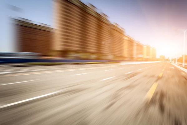 Desenfoque de movimiento de la carretera — Foto de Stock