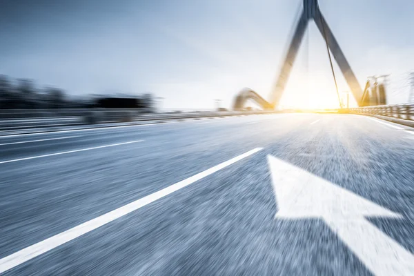 Desenfoque de movimiento de la carretera — Foto de Stock