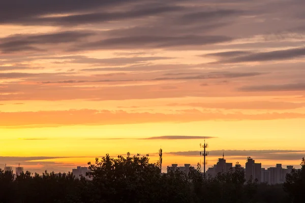 Nuages de coucher de soleil — Photo