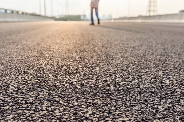 道路と空の背景 — ストック写真