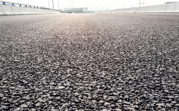 Close-up new asphalt road — Stock Photo, Image