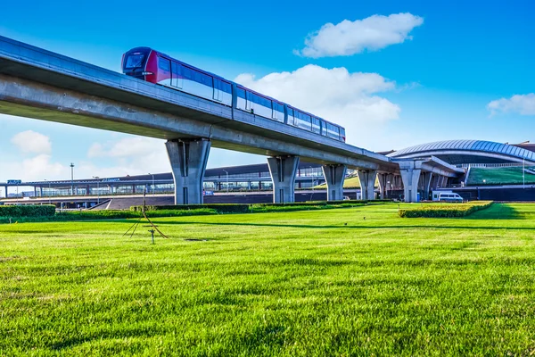 Metro pass through-luchthaven in Peking china — Stockfoto