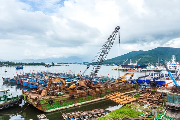 Il porto peschereccio del Vietnam — Foto Stock