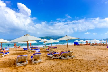 tatil sezonu Beach.