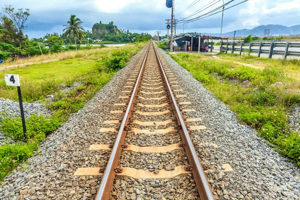 Jernbanebro i Vietnam - Stock-foto