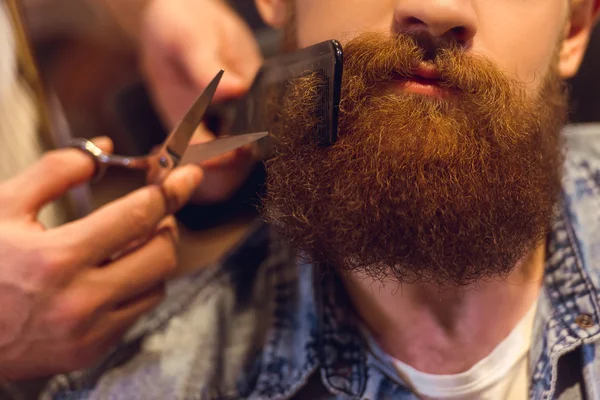 Na barbearia. — Fotografia de Stock