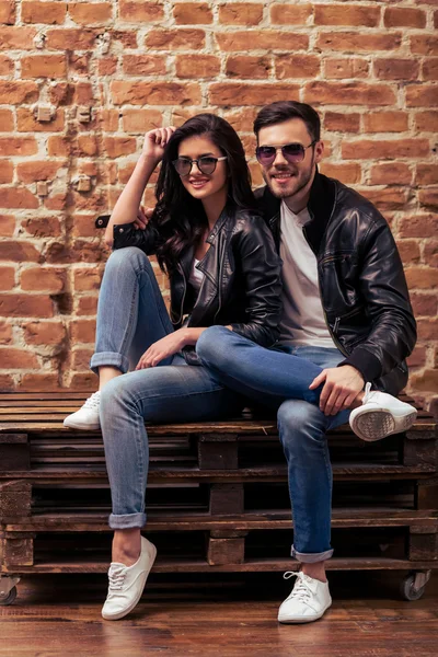 Stylish young couple — Stock Photo, Image