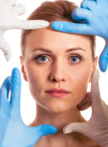 Preparation for facial surgery — Stock Photo, Image