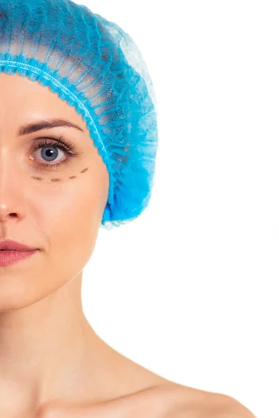 Voorbereiding voor gezicht chirurgie — Stockfoto