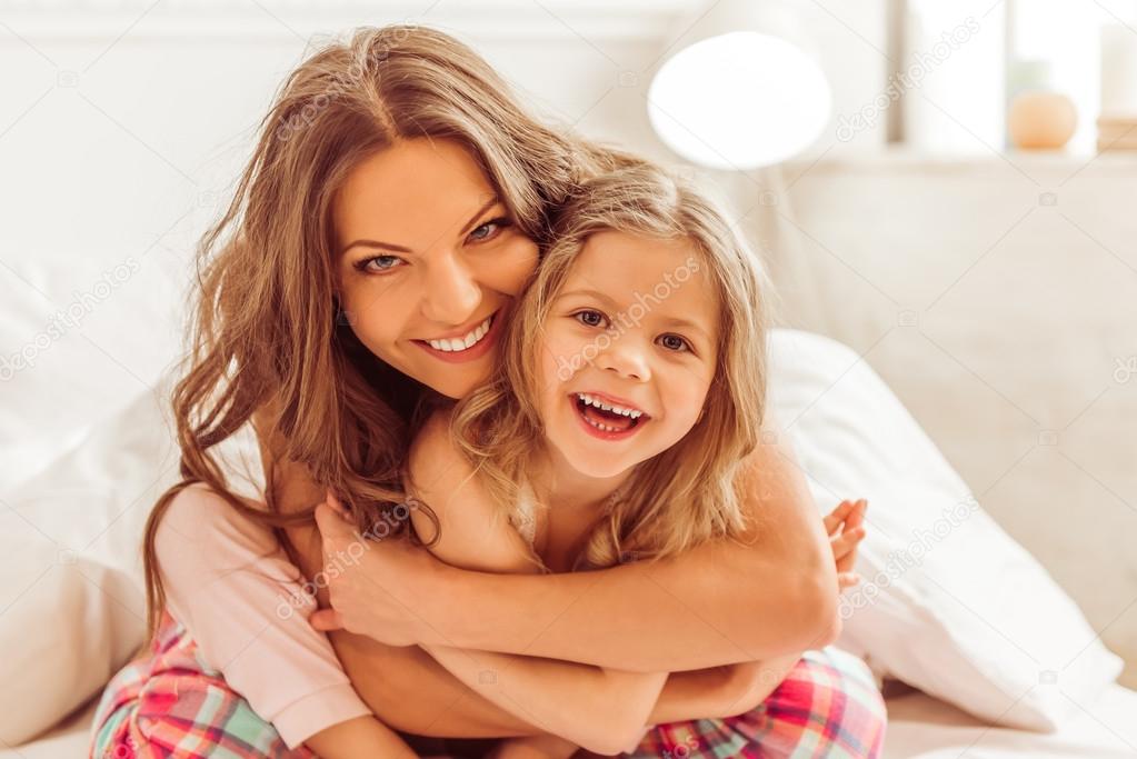 Mom with daughter