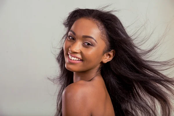 Beautiful Afro American girl — Stock Photo, Image