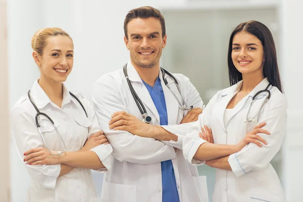 Beautiful young doctors — Stock Photo, Image