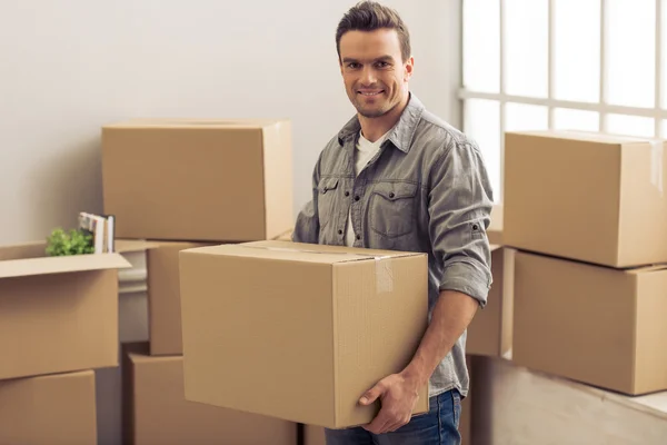 Young man moving — Stock Photo, Image