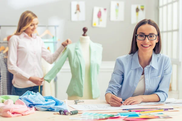 Beautiful designers working — Stock Photo, Image