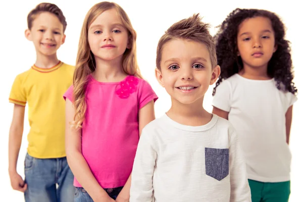 Lindos niños divertidos — Foto de Stock