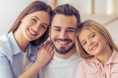 Evde mutlu bir aile