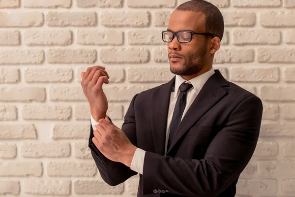 Afroamerikanischer Geschäftsmann — Stockfoto