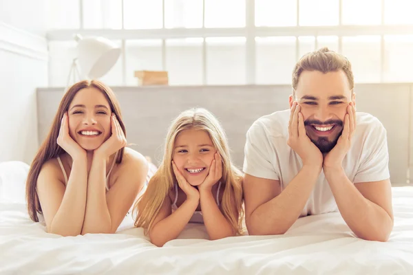 Stock image Happy family in the morning