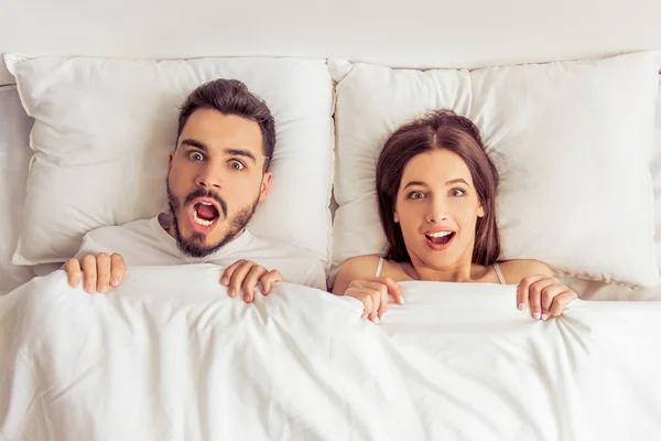 Couple in the morning — Stock Photo, Image