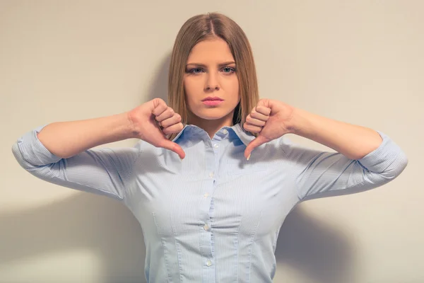 Attractive business girl — Stock Photo, Image