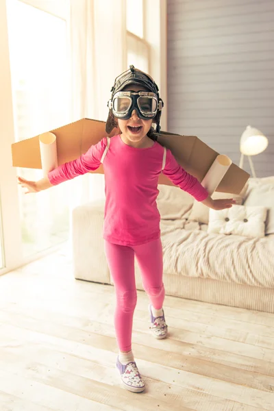 Pequeño astronauta lindo —  Fotos de Stock