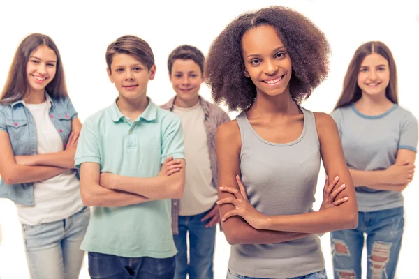 Group of teenagers — Stock Photo, Image