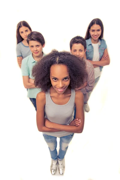 Grupo de adolescentes — Foto de Stock