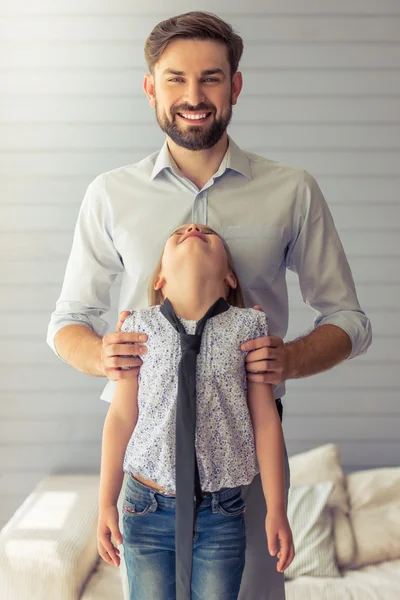 Pai e filha — Fotografia de Stock