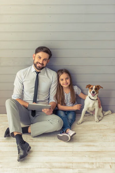 Pai e filha — Fotografia de Stock