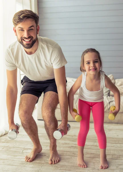 Pai e filha — Fotografia de Stock