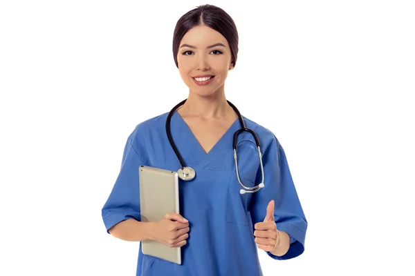 Bella asiatica medico femminile — Foto Stock