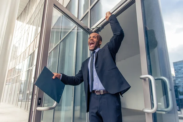 Afro American businessman — Stock Photo, Image