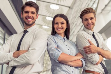 Güzel genç iş takım