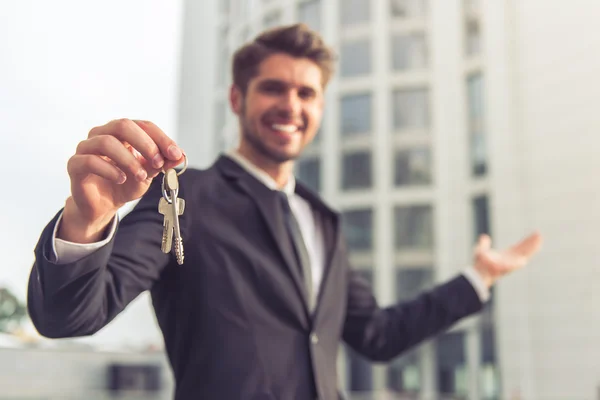 Handsome young businessman — Stock Photo, Image