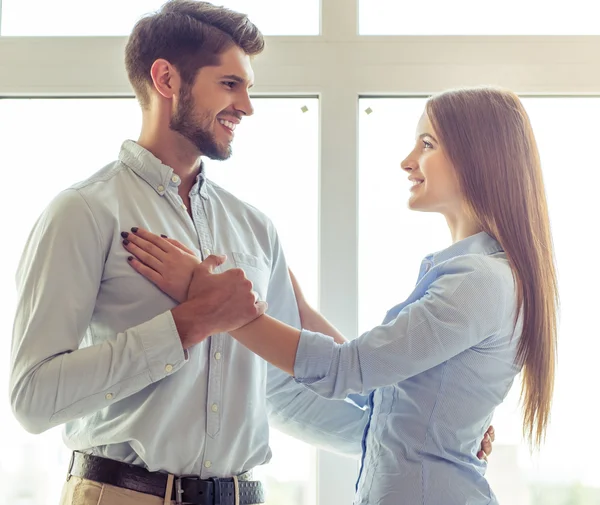 Beautiful business couple — Stock Photo, Image