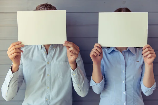 Schönes Geschäftspaar — Stockfoto