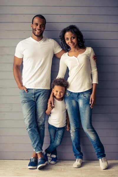 Afro americká rodina — Stock fotografie