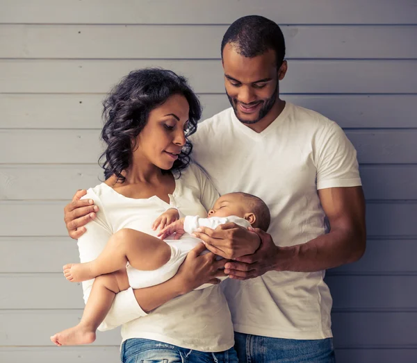 Afro americká rodina — Stock fotografie