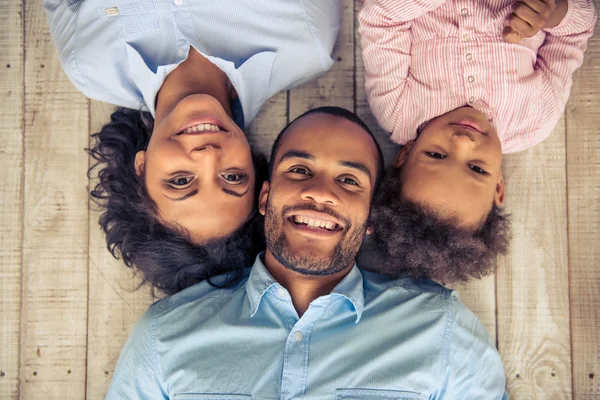 Afro Amerikan ailesi — Stok fotoğraf