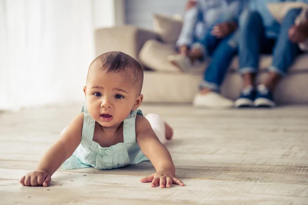 Afroamericana bebé niña — Foto de Stock