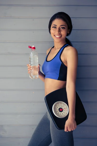 Hermosa deportista afroamericana — Foto de Stock